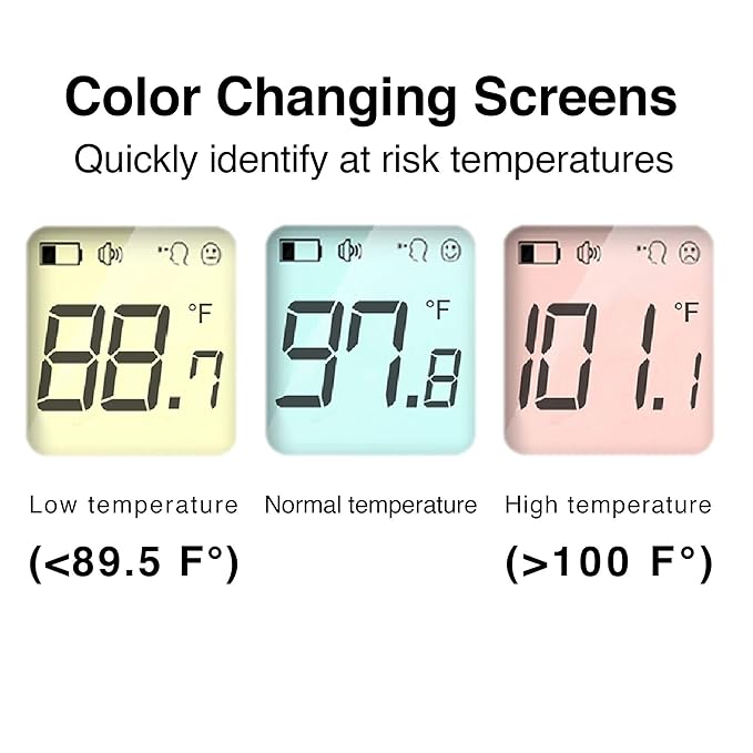 FT50 Non Contact Thermometer Infrared Fever Monitor Screen Display for Adults Kids Batteries Warranty