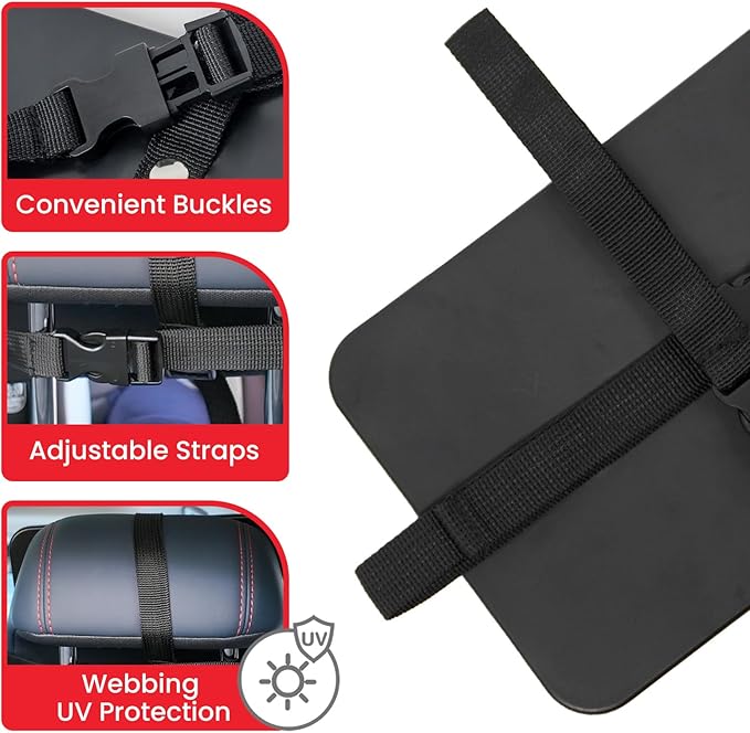 Baby Car Mirror, Safety Car Seat Mirror for Rear Facing Infant, Clear Wide View, Easily Observe the Baby Move, Secure, Shatterproof, Easy Install, Perfect (Black)