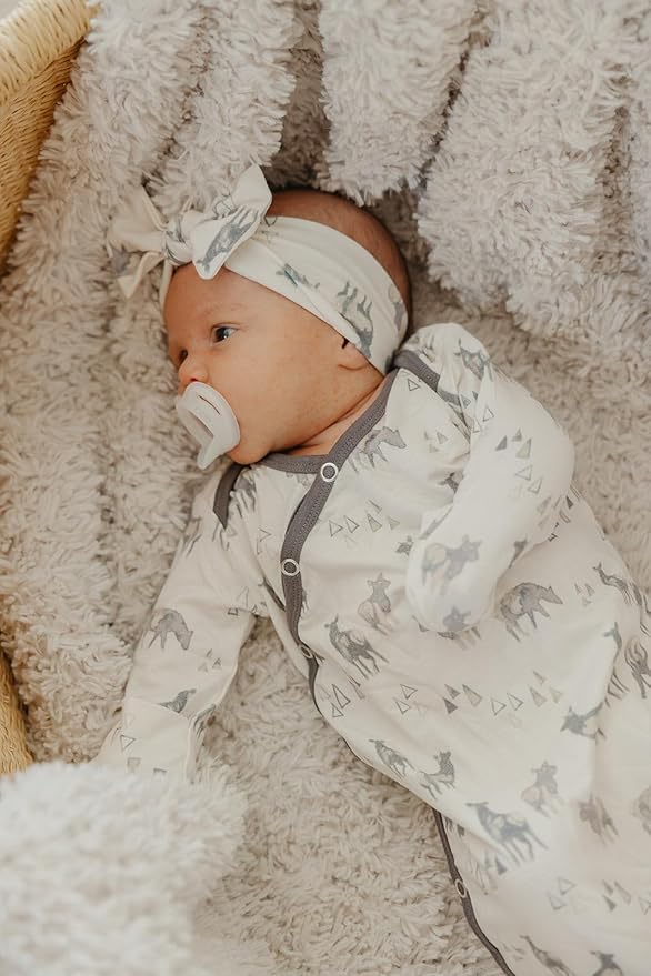 Copper Pearl Baby Bows: Stylish Headbands for Baby Girls, Premium Soft and Stretchy Baby Headbands, Perfect for Newborns, Trendy Designs - Cody