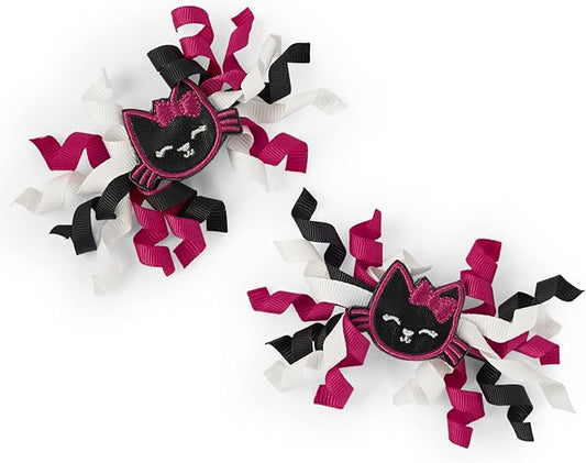 Gymboree Girls' and Toddler 3-Pack Snap Clips & Tie Hair Accessories