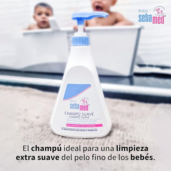 SEBAMED Baby Soft Shampoo for Thin and Delicate Skin, Children's Hair, Extra Soft Cleaning, Extremely Sensitive Leather, Multicoloured, Fresh, 500 Milliliter