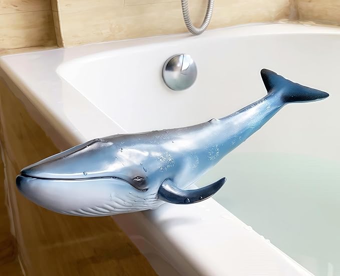 Gemini&Genius Blue Whale Sea Animal Action Figure, Ocean Shark Whale Model Toy, Educational, Role Play, Swim, Beach, Bath and Collectors for Kids