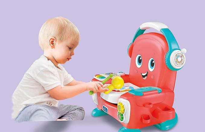 Clementoni - The Dance Chair, Educational Musical Chair to Learn First Knowledge; Children's Bilingual Musical Game Spanish and English, from 12 Months (61359)