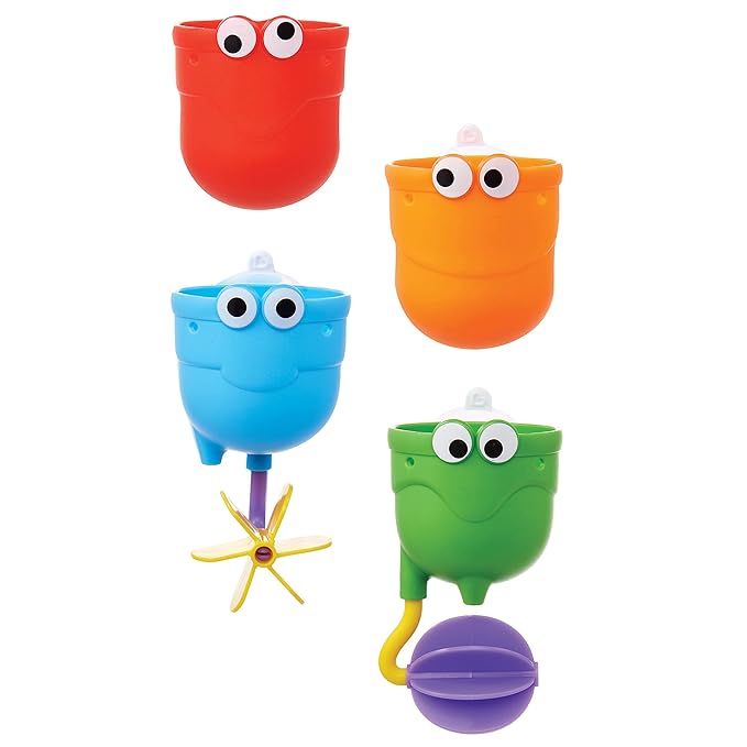 Munchkin® FallsTM Baby Bath Toy and Munchkin® Fishin'TM 4pc Magnetic Baby Bath Toy Set