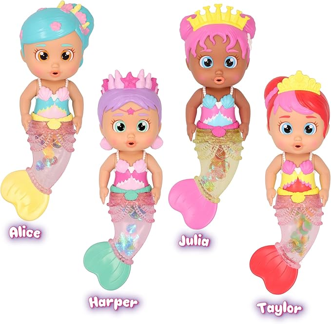 Bloopies Mermaids Shimmer Tail Alice - Water Toy with Shimmer Mermaid Tail, for Girls and Kids 18M and up