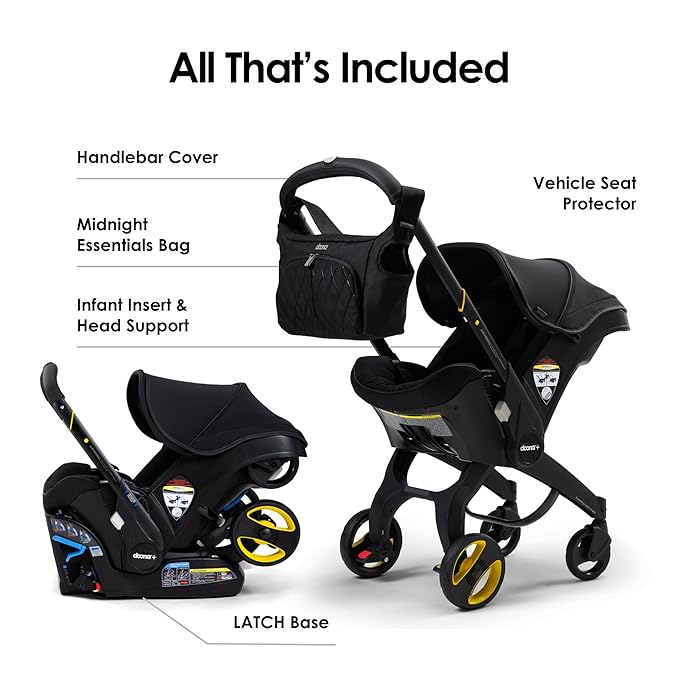 Doona Car Seat & Stroller, Midnight Edition - All-in-One Travel System