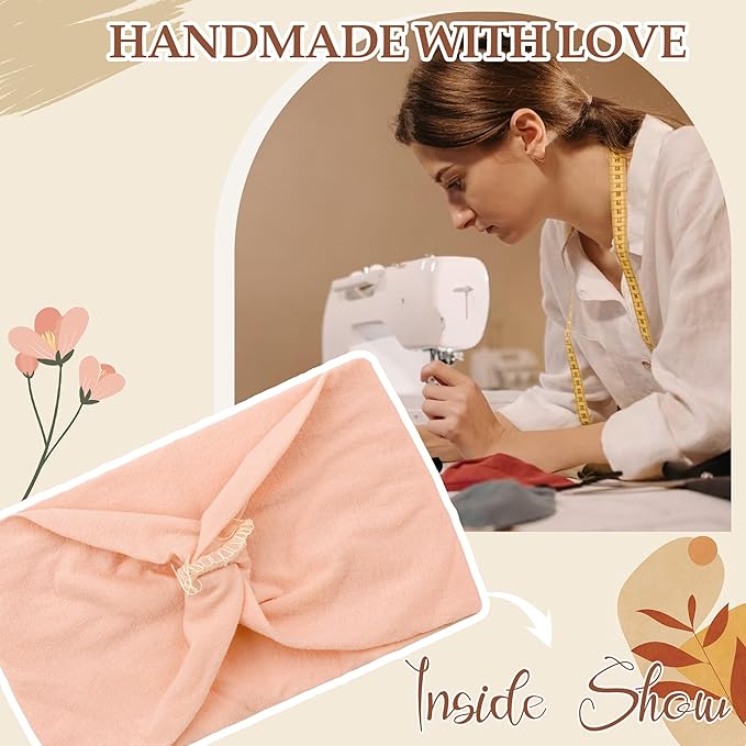 CÉLLOT 20 Colors Baby Bow Wide Turban Headbands Girls Big 5 inches Hair Bows Head Wraps Newborn Infants Toddlers Hairbands