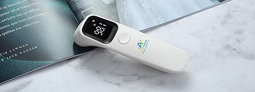 Amplim 2-Pack Hospital & Medical Grade Non Contact Digital Infrared Forehead Thermometer for Babies, Kids, and Adults. FSA HSA Eligible