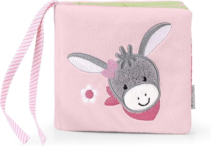 Sterntaler Play Book Emmi Girl The Donkey, Age: Children from Birth Upwards, Pink/Multicoloured