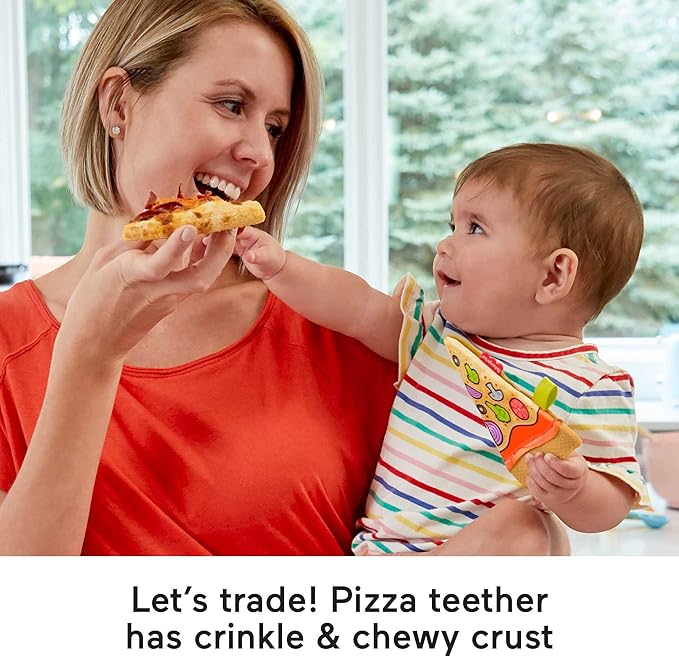 Fisher-Price Tiny Treats Gift Set, 3 pretend food infant teething toys