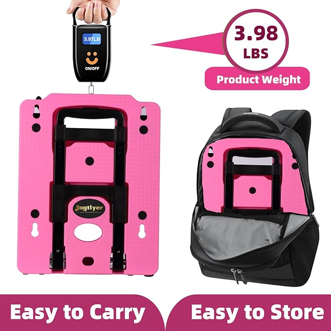 Car Seat Dolly for Airport Folding Car Seat Travel Cart for Airplane - Car Seat Roller with Wheel Cart Carrier with Straps Foldable Luggage Trolley Folding Hand Truck Dolly for Moving
