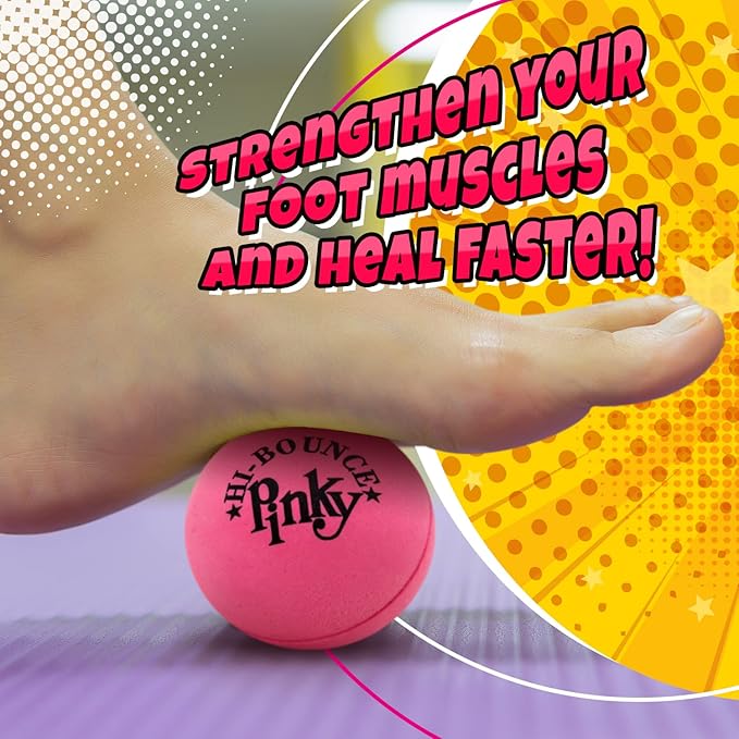 JA-RU Super Bounce Pinky Ball (1 Bouncy Ball) Outdoor Games & Indoor Playground Kids Toys. Massage Therapy Stress Balls. Sports Party Favors & Carnival Prizes in Bulk. 976-1p