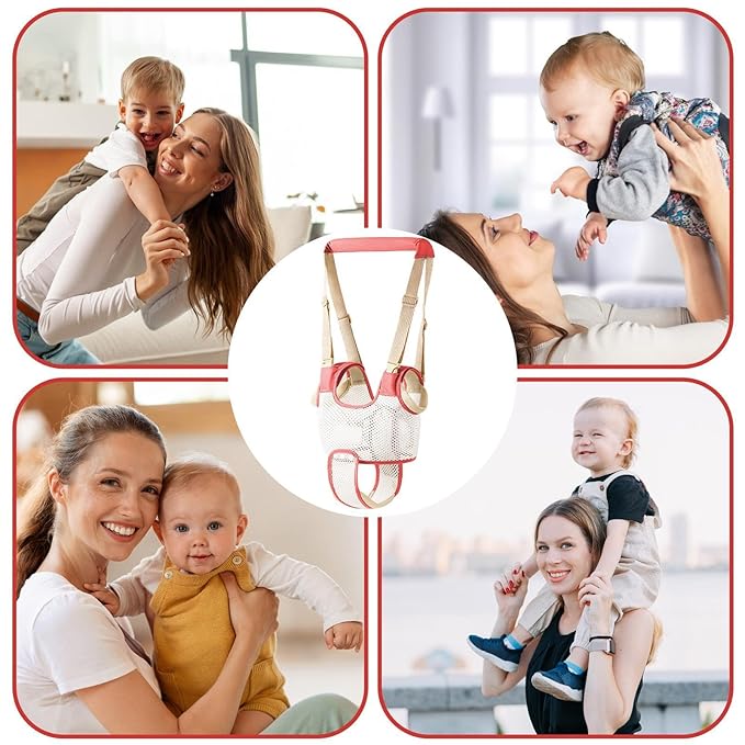 Generic Toddler Walking Harness - Walker Assistant Belt | 4-28 Months, Red, Unisex