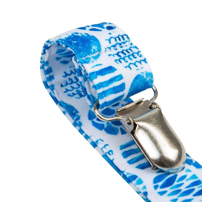 babygoal Baby Ocean Blue Pacifier Clips, 6 Pack Pacifier Holder Clip for Girls and Boys Fits for Most Pacifiers and Binkies