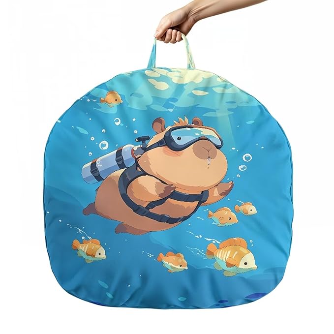 Capybara and Fish Newborn Lounger Cover Removable Cover Ultra Soft Comfortable Lounger Slipcover Protector Cover for Infant Lounger Pillow Breathable and Reusable