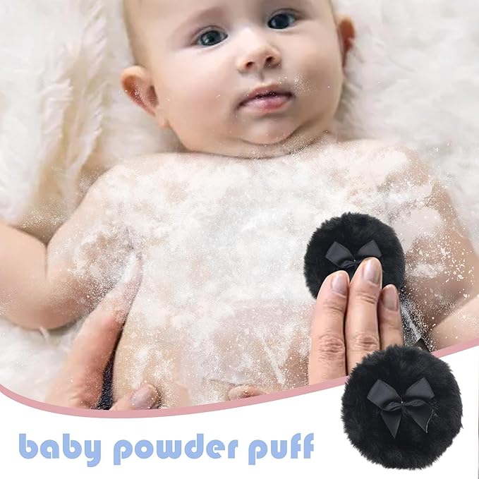 Baby Powder Puff - Soft Skin-Friendly Body Powder Applicator | Portable Round Face Body Puff, Dustproof Powder Puff, Soft Body Powder Puff, Skin-Friendly Makeup Body Powder Puff For Home And Travel
