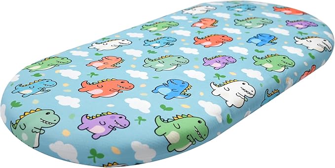 Ultra-Soft 2-Pack Stretchy Bassinet Sheets - Universal Fit for Halo Bassinest, Graco, Chicco & Most Bassinets (Rectangle/Oval/Hourglass) | Safe Snug Fit for Girls & Boys, Unisex Cradle Mattress Covers
