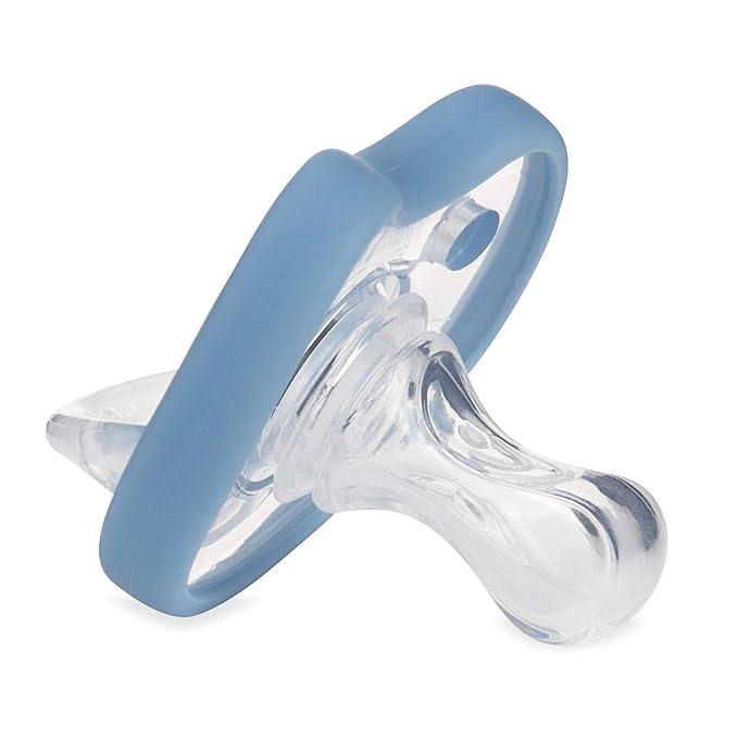 Dr. Talbot's Soft-Flex Orthodontic Pacifiers 0-6 Months, Blue/Gray, 2 Count (Pack of 1)