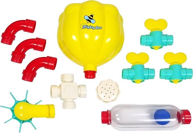 BubbleBee Bath Toys - 11 Piece Bath Toy Set, Top Selling Building STEM Toys, Toddler Bath Toys For Engaging Fun!