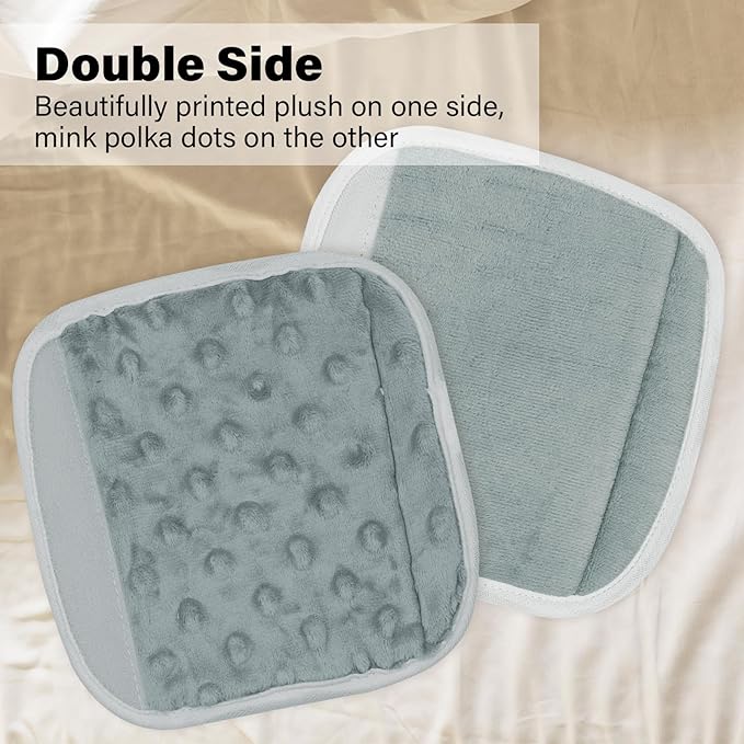 2Pcs Baby Car Seat Neck Cover for Kids, Children Seat Belt Cushion Cute Cartoon Pattern, Comfortable Soft Belt Pads Cover Neck Support Travelling (Grey01)