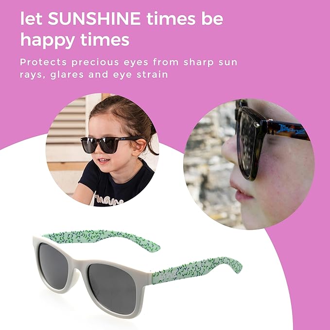 BANZ Baby Jbanz Infant Sunglasses, 0-24 Months - Baby Sunglasses with 100% UV Eye Protection With Glare Reduction