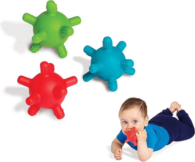 Edushape - Multicolor Teething Balls - Set of 3