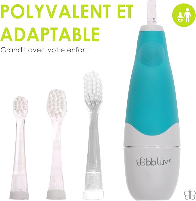 bblüv - Sönik - 3 Stage Sonic Toothbrush for Babies, Infants, Toddlers, and Children - Electric Toothbrush - LED Light, Two Minute Timer