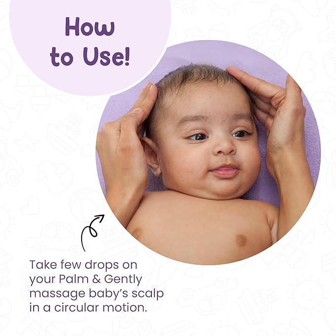 Mother Sparsh Ayurvedic Baby Hair Oil with 21 Herbs & Oils for Babys Tender Scalp & Hair, 100 ML