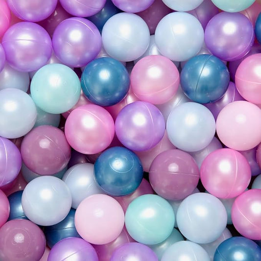 GOGOSO Ball Pit Balls for Toddlers Dogs Baby, 2.2 Inch Pastel Play Ball Toys Kid Ballpit, Bounse House, Birthday, Tent, Party,100 pcs