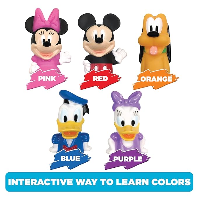 Disney Mickey Mouse & Friends 10 Piece Finger Puppet Set – Party Favors, Educational Play, Bath & Pool Toys, Beach Games, Finger Puppets, Playtime Activities