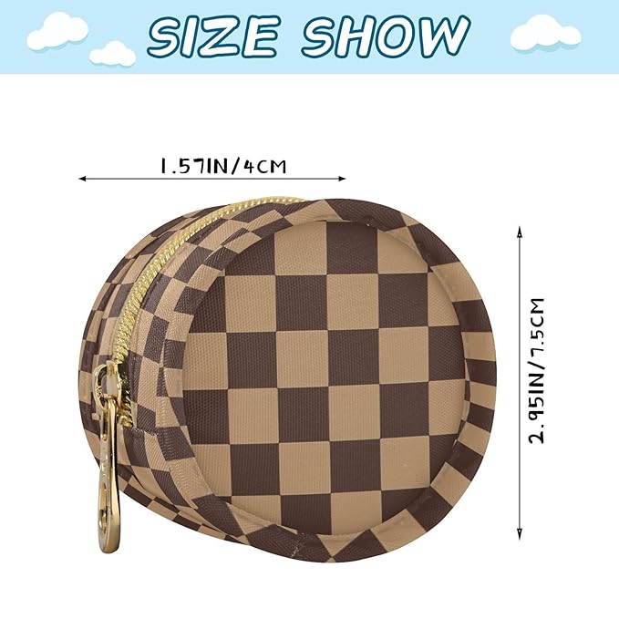 Western Checkerboard Print Pacifier Holder Case for Diaper Bag Portable Travel Pacifier Storage Case with Clip Newborn Baby Pouch for Baby Boys Girls Purse Outdoor