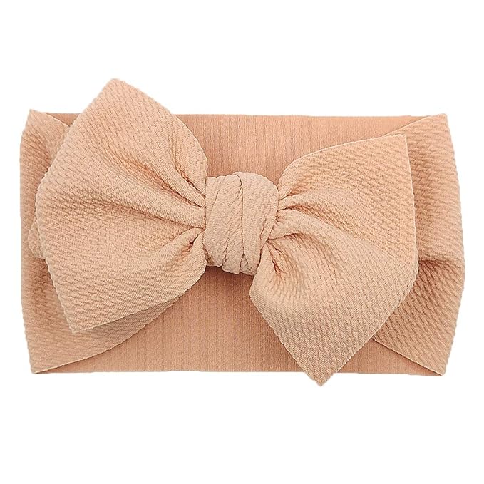 Baby Headbands for Girls Nylon Hair Bows Turban Knotted Headwraps for Newborn Infant Toddlers Kids