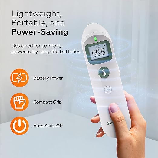 Baby Thermometer, FDA 510(k) Cleared Infrared Thermometer for Kids Adults Infants, Baby Essentials, Forehead Thermometer Non Contact, 2-in-1 Forehead & Object, Temperature Gun (FC-IR206)