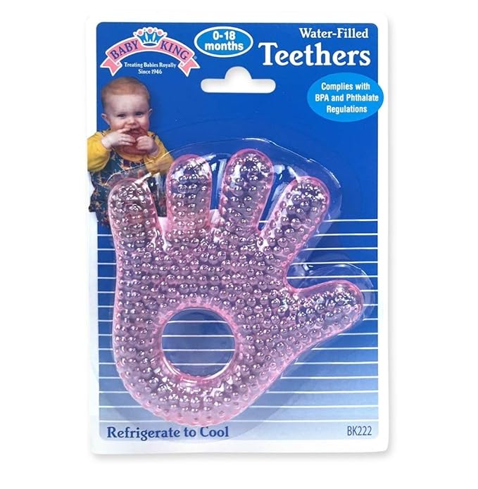 Babyking Water-Filled Hand and Foot Teethers, Assorted Colors, 1 Count
