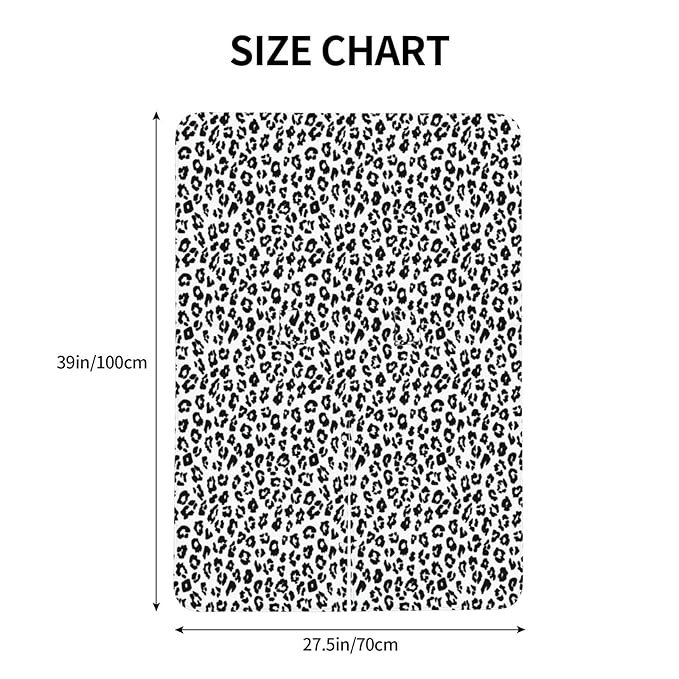 White and Black Leopard Pattern Print Baby Car Seat Canopy Nursing Cover for Newborn Car Seat Breastfeeding Covers Blanket Newborn Shower Gift