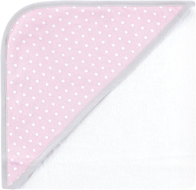 Hudson Baby Unisex Baby Cotton Rich Hooded Towels, Floral Pretty Elephant, One Size