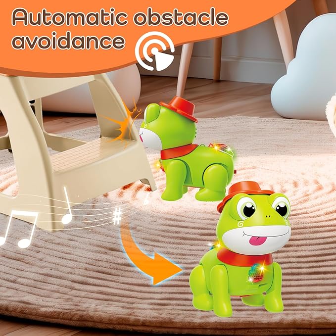 Baby Toys, Fun Tummy Time Toy for Toddlers with Music and Light, Interactive Walking Moving Sensory Toys for Infant Baby Girls and Boys, Birthday Gifts for Kids Boy Girl 3 4 5 6 7 8 Years