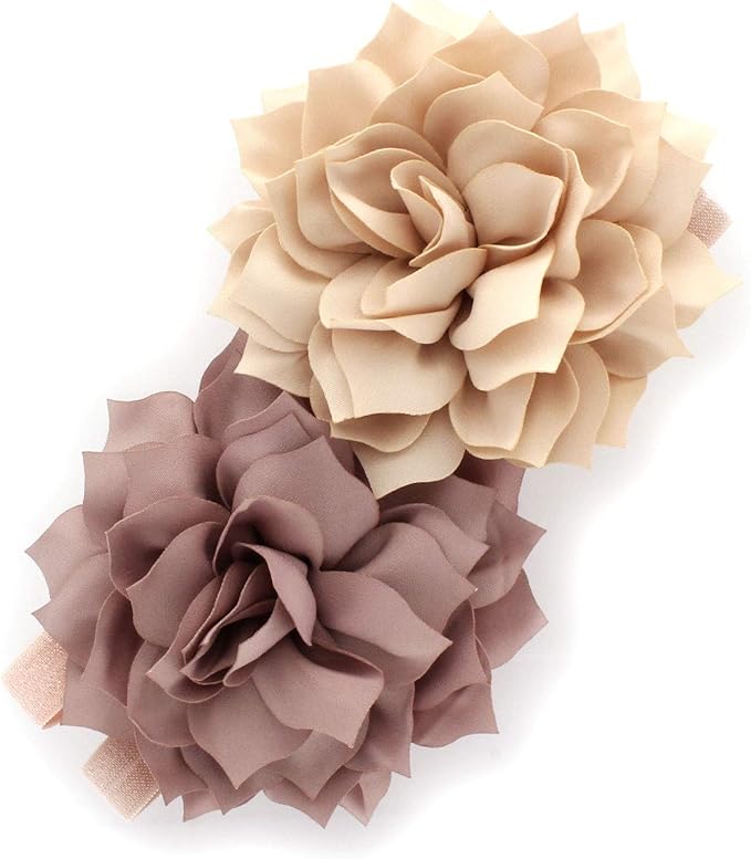 My Lello Petal Flower Headbands Baby - Girls - Toddler Stretchy Elastic Pair