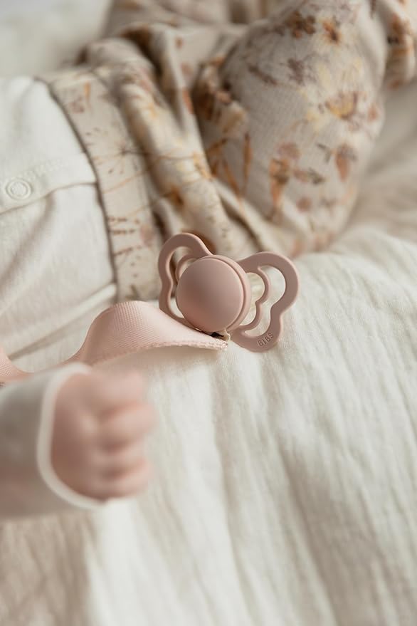 BIBS Pacifier Clip Ribbon - Secure Your Baby's Pacifier with Durable Polyester Webbing and Nickel-Free Metal Clip - Compatible with All BIBS Pacifiers - Sage