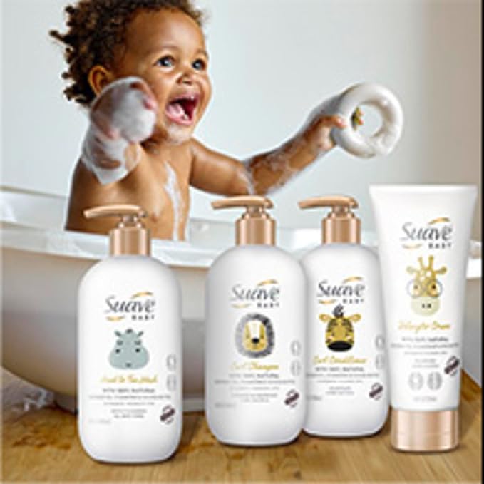 Suave Baby Baby Lotion for All Skin Types, with 100% Natural Coconut Oil, Chamomile & Shea Butter with No Parabens, Dyes 13.5 OZ