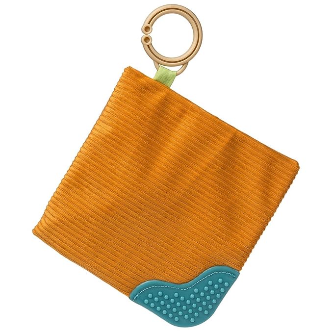 Mary Meyer Sweet Soothie Crinkle Teether Toy with Baby Paper and Squeaker, 6 x 6-Inches, Chippy Cookie