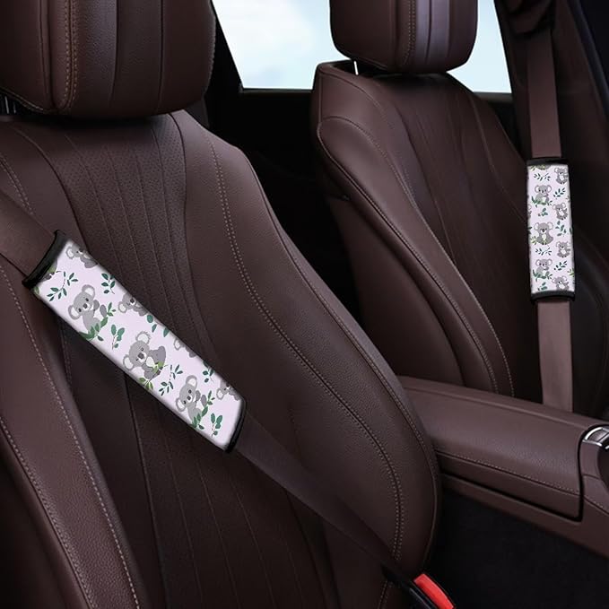 Car Seat Shoulder Strap Pads Seat Belt Pad Auto Seat Belt Cover Seatbelt Shoulder Pad Koalas Seat Belt Cover Pad for Kids Seat Belt Covers for Women Seat Belt Neck Protector Car Belt Cover