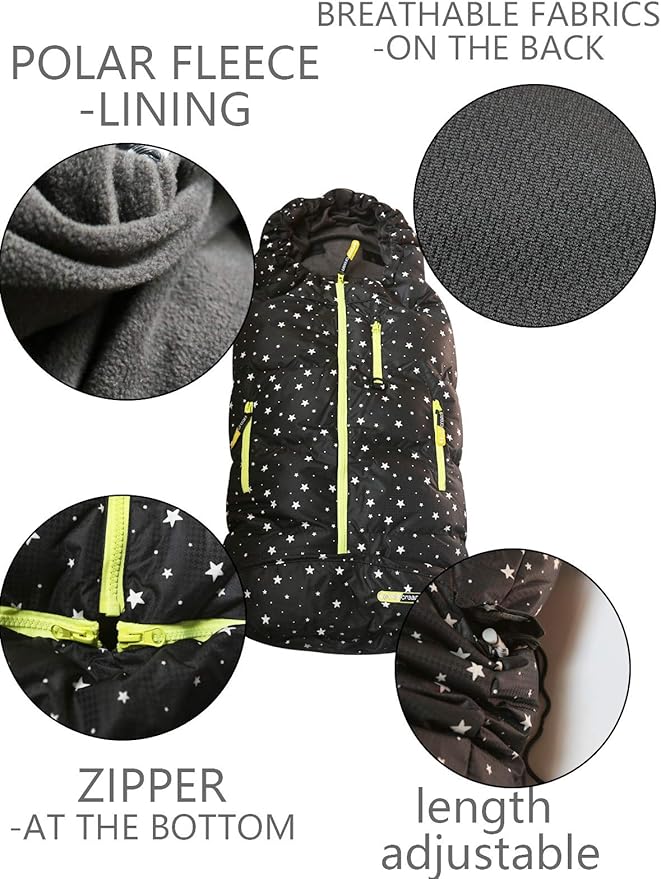 BGX Wipcream Waterproof Baby Stroller Sleeping Bag,Infant Wearable Stroller Blanket Winter Outdoor Tour Keeping Your Baby Warm,Star