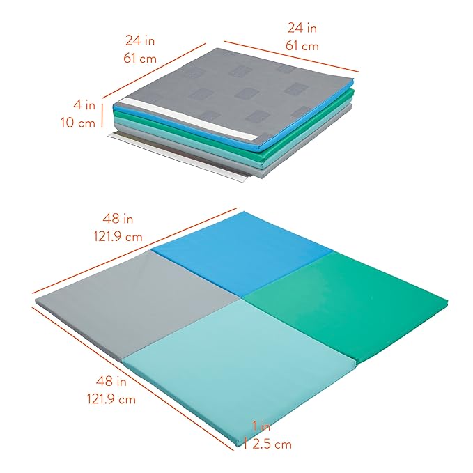 FourSquare Folding Activity Mat, Folding Playmat, Contemporary