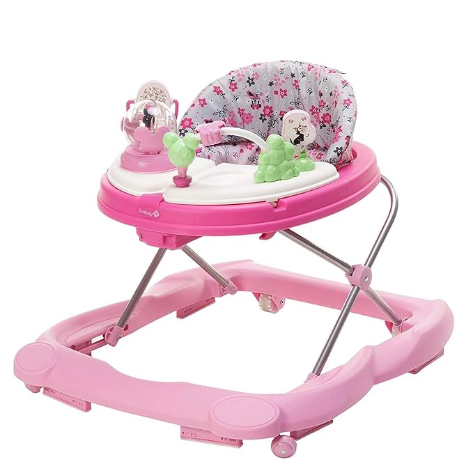 Disney Baby Minnie Mouse Baby Walkers and Activity Center with Music and Lights, Garden Delight