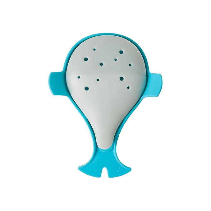 Boon Chomp Whale Bath Toy - Interactive Baby Bath Toys for Sensory Fun - Sensory Toddler Toys for Bath Time - Baby Gifts and Toddler Water Toys - Aqua - Ages 12 Months and Up
