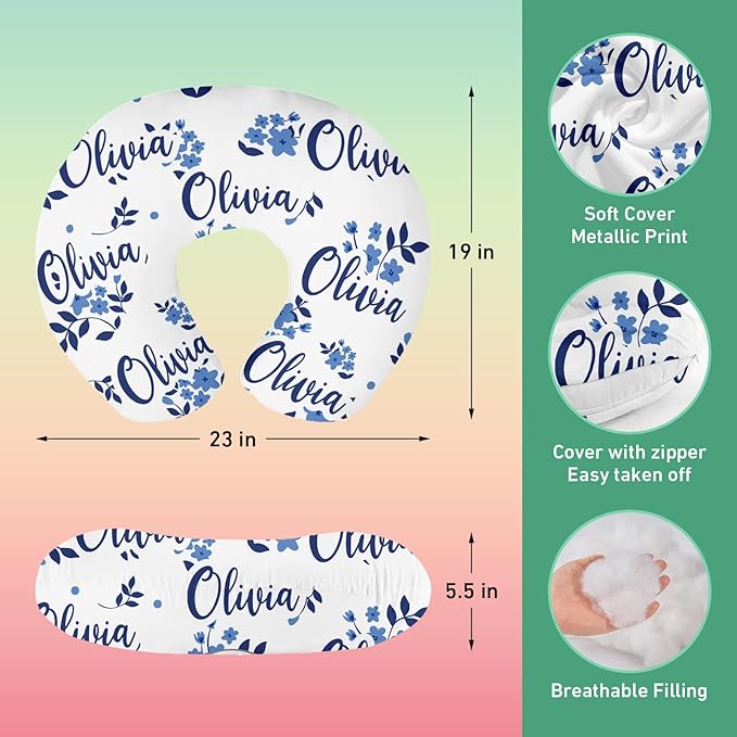 Personalised Car Seat Cover for Babies - Multi-use Carseat Canopy Cover with Name, Blue Theme Car Seat Covers, Christmas Birthday Gifts for Infant Boys and Girls