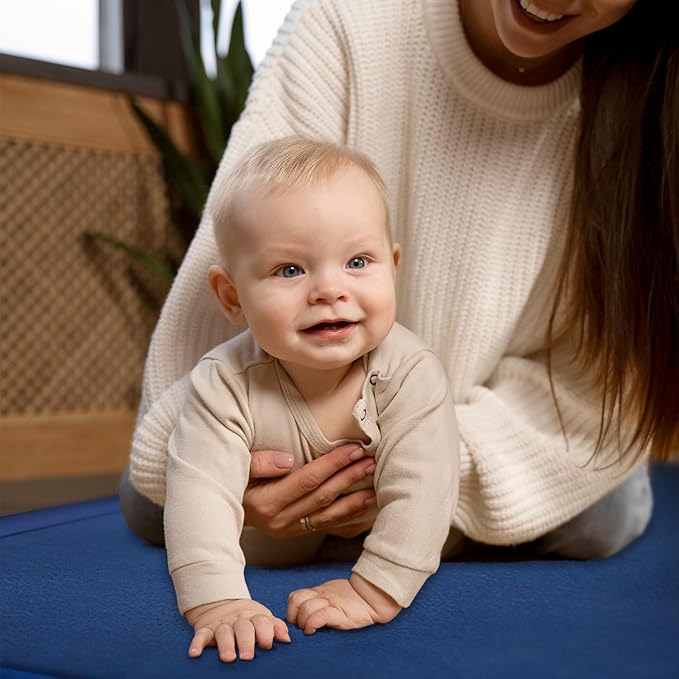 Memory Foam Baby Mats Wider, Thicker, and Flame Retardant – Perfect for Tummy Time, Super Soft and Thick