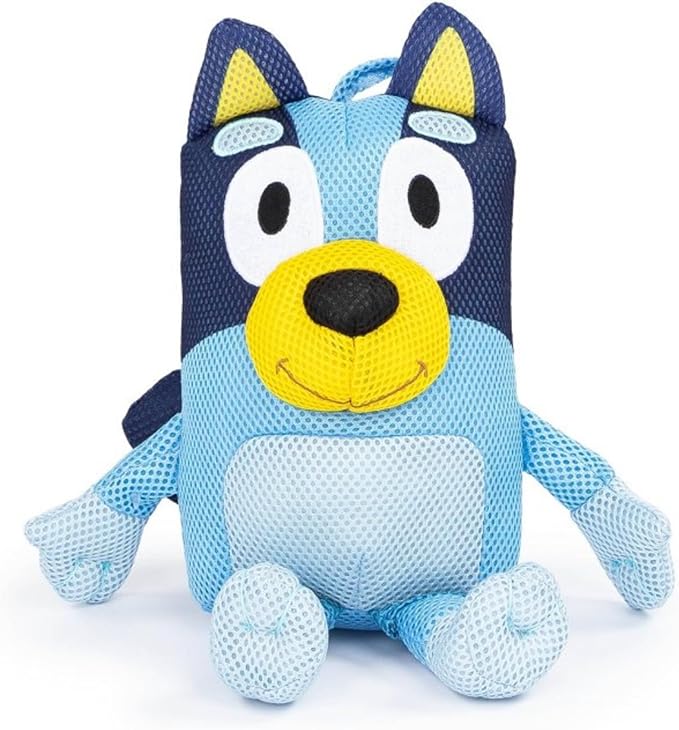 Jay Franco Bluey Bath Buddy with Fresh Berry Scented Bubble Bath Set, 24 fl oz