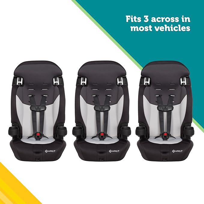 Safety 1st Grand 2‑in‑1 Booster Car Seat, Converts from High Back to Belt‑Positioning Booster, Seat for Kids 40–65 Pounds and Belt‑Positioning 40–100 Pounds, High Street